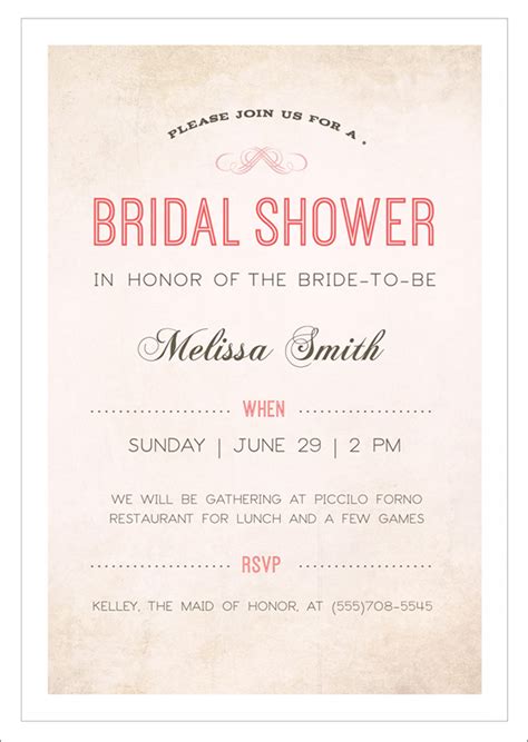 22+ Free Bridal Shower Printable Invitations - All Free Template For You