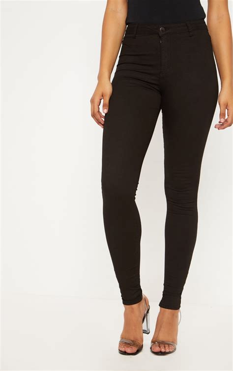 Tall Black Super Stretch Skinny Jeans | Tall | PrettyLittleThing USA