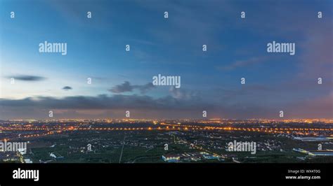 skyline at night Stock Photo - Alamy