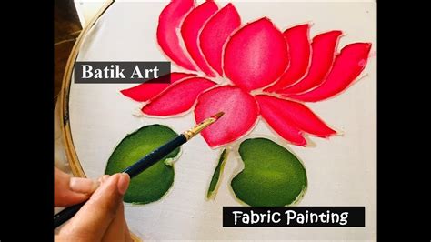 Batik Art | Fabric painting | Fabric painting Techniques - YouTube