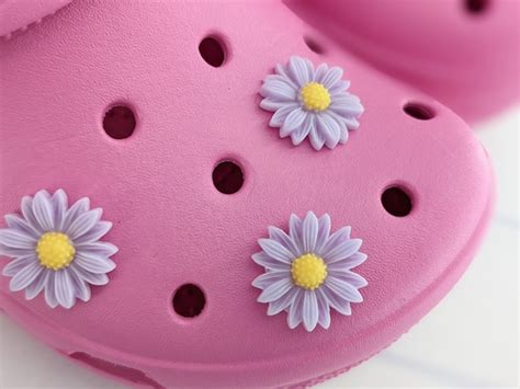 Light Purple Daisy Flower Crocs Charms Lavender Floral Charm - Etsy