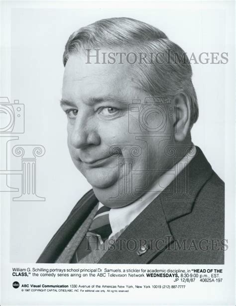 1987 Press Photo Actor William G Schilling In "Head Of The Class" ABC ...