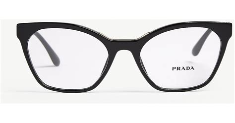 Prada Womens Black Pr09uv Cat-eye-frame Glasses - Lyst