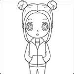 How to Draw an Anime Girl and Anime Girl Coloring Page