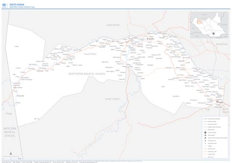 South Sudan: Aweil West County reference map (As of March 2020) | OCHA