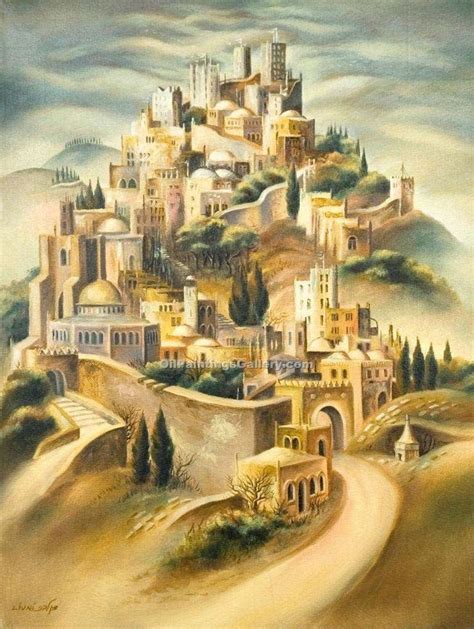 "Ascend to Jerusalem 1" by Dan Livni | Jerusalem painting, Jewish art ...