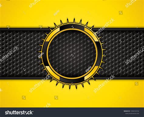 Abstract Black Yellow Background Vector Illustration Stock Vector ...