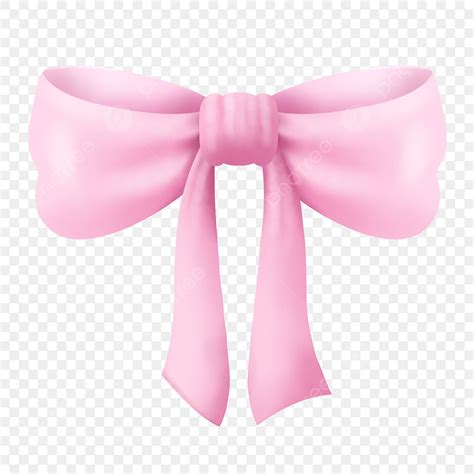 Bow Simulation Solid Color Pink PNG , Simple, Packaging, Small Fresh ...