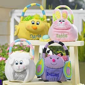 Plush Easter Basket | Personal Creations | Easter baskets, Personalized ...