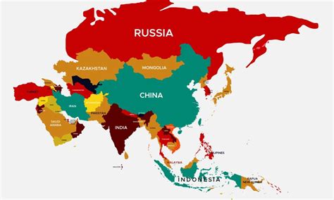 8 Daftar Negara Terbesar di Asia. Indonesia Termasuk?