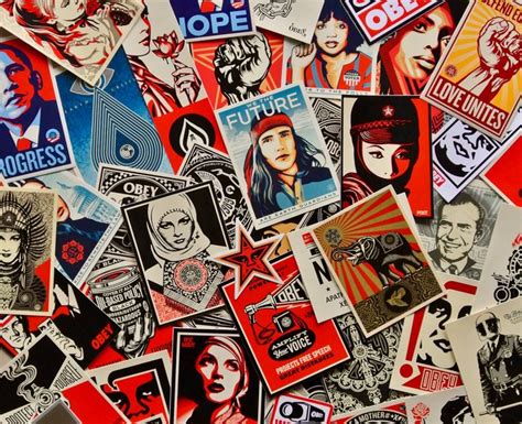 Shepard Fairey (OBEY) - 20 Years of OBEY Sticker Art - Catawiki