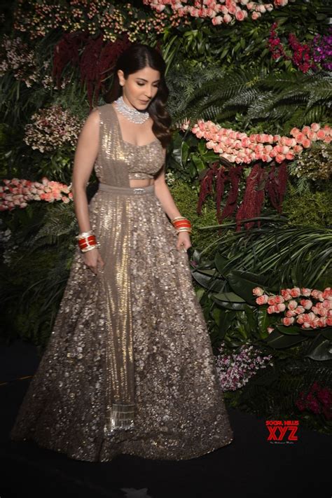 Mumbai: Anushka Sharma during her wedding reception - Social News XYZ