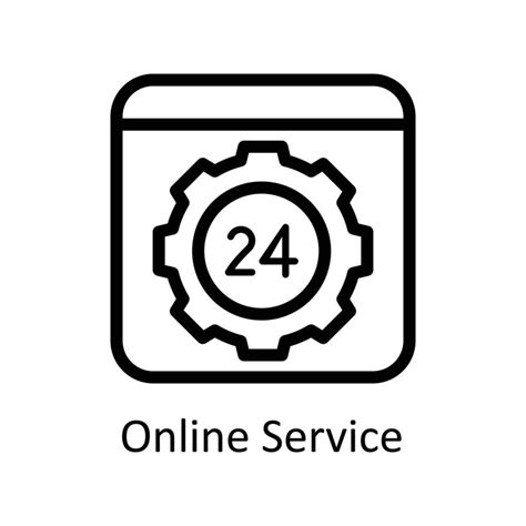 Online Service Vector outline Icons. Simple stock illustration stock ...