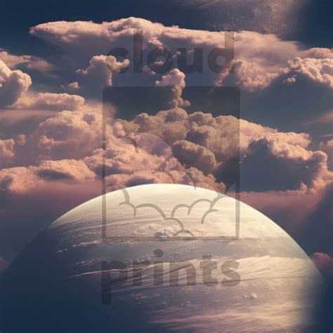 Uranus Clouds Digital Paper Seamless Patterns, Planet Art, Blue Prints Outer Space Theme ...