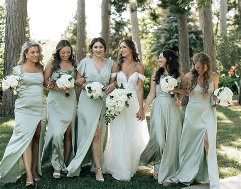 10 Sage Green Bridesmaid Dresses - AW Bridal - French Wedding Style