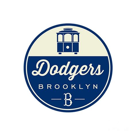 Brooklyn Dodgers Retro Logo Digital Art by Spencer McKain - Pixels