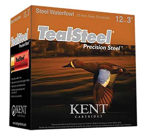 Kent Cartridge KTS123365 Teal Steel Steel Waterfowl 12 ga 3" 1-1/4 oz 5 Shot25Bx | Carters Country