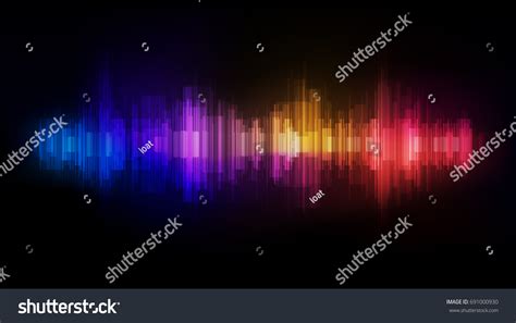 Spectrum Abstract Sound Wave Stock Vector (Royalty Free) 691000930