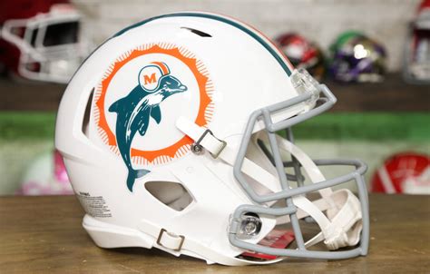 Miami Dolphins Riddell Speed Authentic Helmet - 1969-1973 Throwback ...