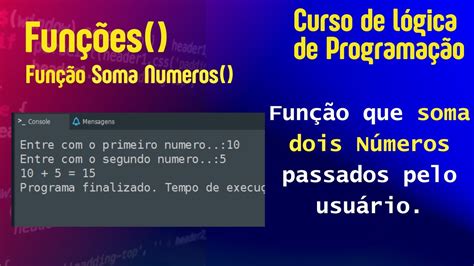 Funções de Soma em Portugol Studio - Tutorial para Iniciantes -04 - YouTube