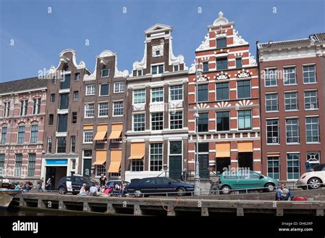 Typical traditional Dutch architectural style houses and buildings ...