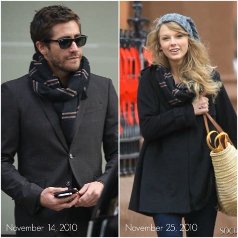 Taylor Swift And Jake Gyllenhaal Red Scarf - Image to u