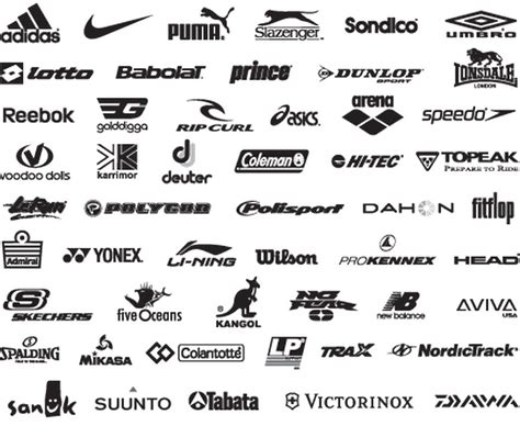 Sportswear Brand Logos | Font Design + Icons + Logo | Pinterest ...