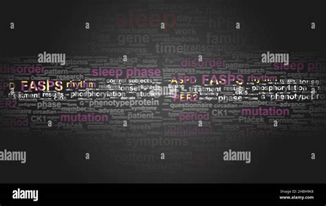 Advanced sleep phase disorder - essential terms related to it arranged ...