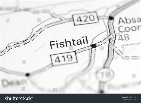 Fishtail Montana Usa On Map Stock Photo 790612930 | Shutterstock