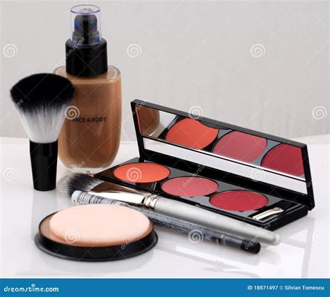 Professional Cosmetics Make Up Kit Stock Image - Image of model, expertise: 18871497