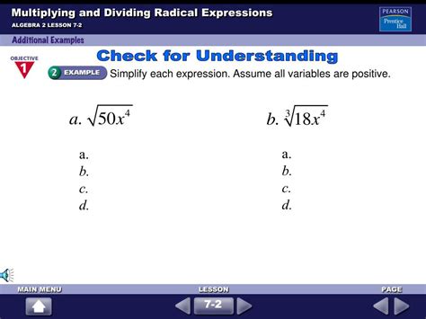 PPT - Multiplying and Dividing Radical Expressions PowerPoint ...