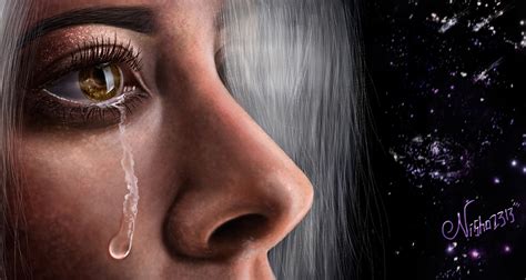 Crying Woman Digital Art Wallpapers - HooDoo Wallpaper