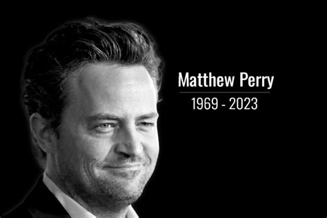 Confirman muerte de Matthew Perry