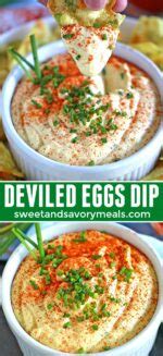 Deviled Eggs Dip with Chives and Paprika [VIDEO] - S&SM