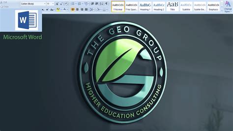Microsoft Word Logo Design Tutorial - How to make professional logo design in ms word - YouTube
