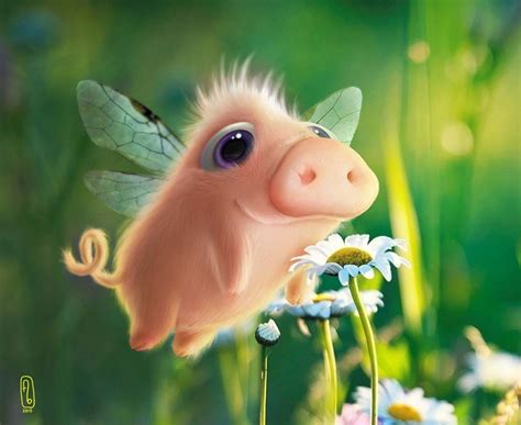 Digital Painting Inspiration Vol. 17 | Animal drawings, Pig art, Animal art