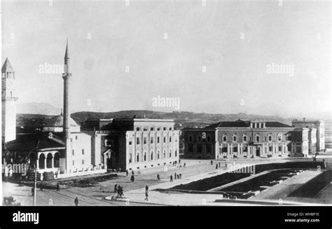 View of Albania Tirana the capital and largest city of the Republic of ...