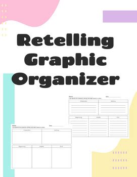 Retelling Key Details Graphic Organizer by TeacherTara2021 | TPT