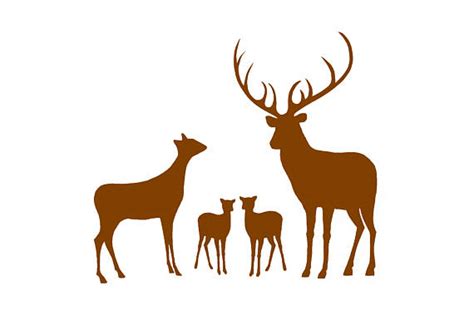 Deer Family Silhouette | Free download on ClipArtMag