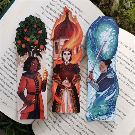 Priory of the Orange Tree bookmarks – Laya Rose Art