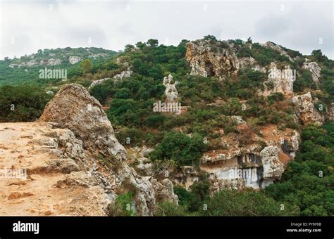 Panoramic view from Mount Carmel, Israel Stock Photo - Alamy