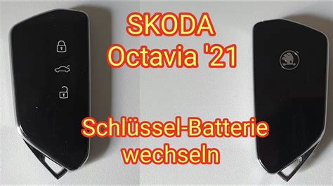 Schlüssel-Batterie wechseln: SKODA Octavia 2021 - YouTube