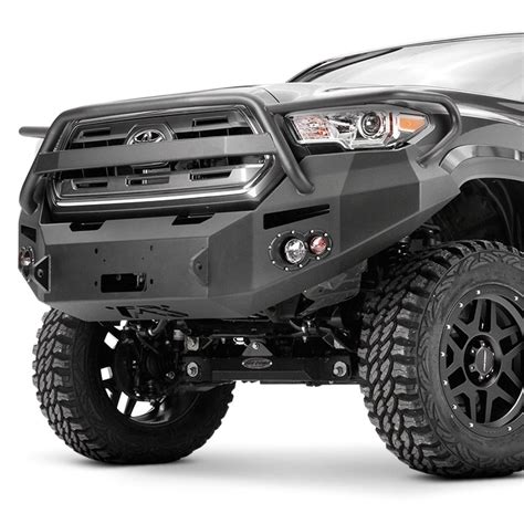 Fab Fours® - Toyota Tacoma 2016-2017 Premium Full Width Front Winch HD Bumper with Full Grille Guard