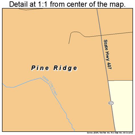 Pine Ridge South Dakota Street Map 4649660