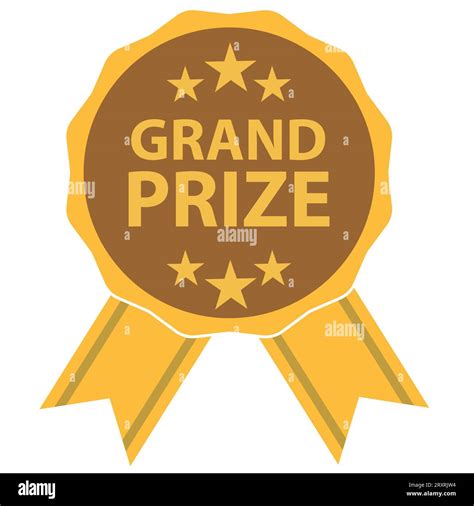 Grand Prize Medal icon. Grand Prize Badge Medal symbol. Grand prize win ...