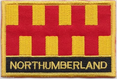 Embroidered Patch Badge Northumberland Flag