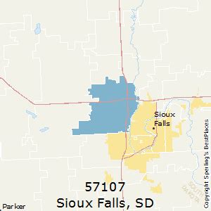 Sioux Falls Zip Codes Map - Large World Map