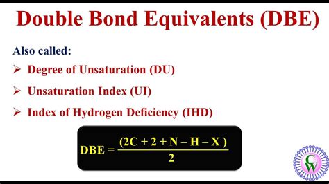 Double Bond Equivalents (DBE) - YouTube