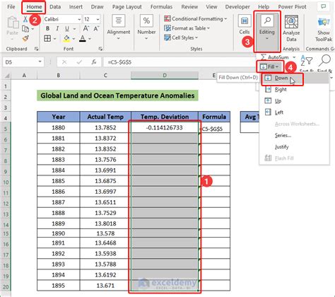 How to Copy Formula Down Entire Column in Excel (5 Easy Ways)