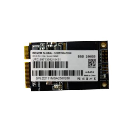 INDMEM MSATA SSD 256GB Internal Mini SATA III SSD Micro-SATA TLC 3D ...